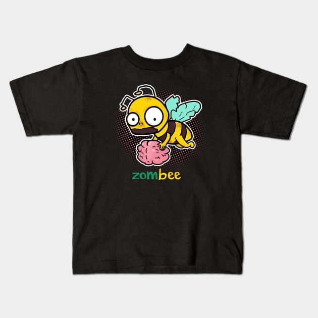 Zombee Kids T-Shirt by peekxel